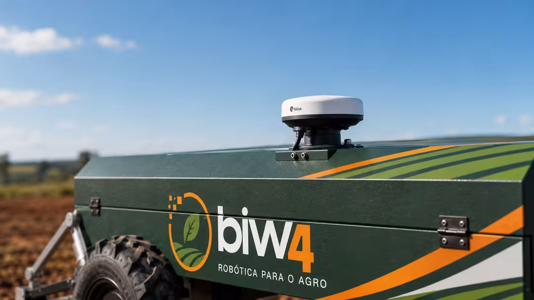 Antena GPS/RTK do robô biw4agro