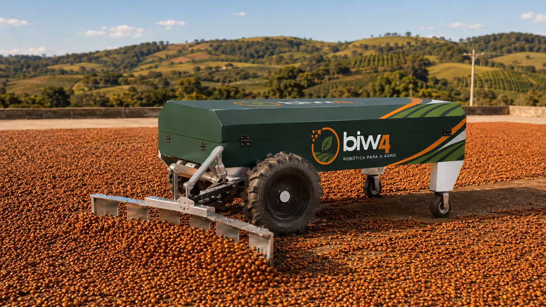 Robô biw4agro no terreiro