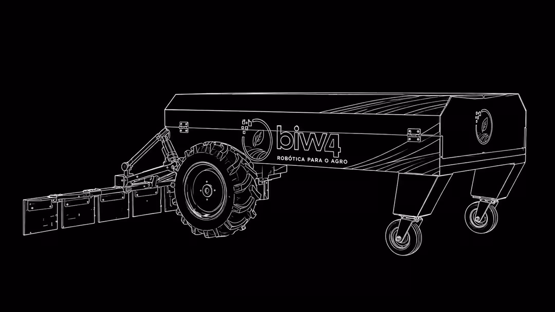 Esquema técnico do robô biw4agro
